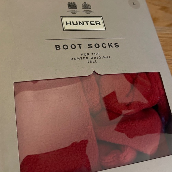 ❤️ NWT Hunter Boot Socks – Cozy Military Red 🧦 Original Tall - Picture 6 of 7